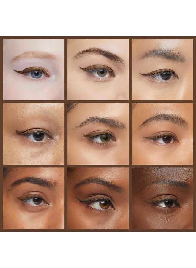 by KISSME Prime Waterproof Liquid Eyeliner, Stay All Day Long & Precise Eye Makeup from Japan, 03 Natural Brown 0.4mL/0.01 Fl Oz