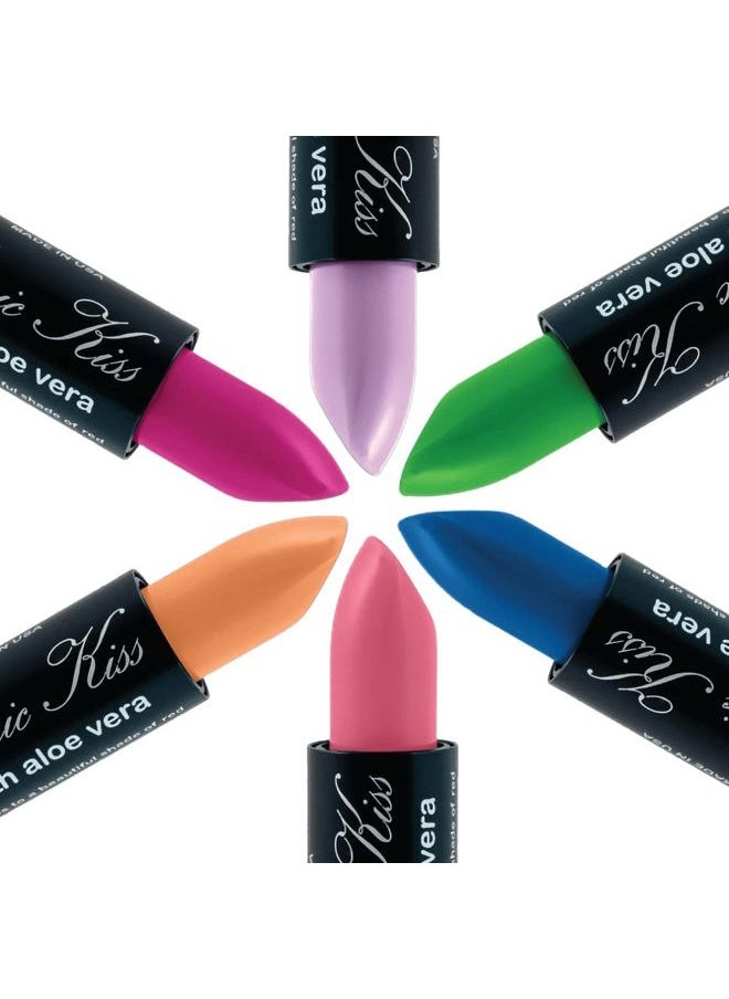 Pack of 12 Color Changing Aloe Vera Lipstick Set Made in USA (Colors of Aloha 01)