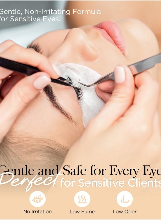 Eyelash Extension Glue, Lash Glue for Eyelash Extensions 10 ml, Smart Drop Technology Flash Glue for Classic and Volume Lashes, 0.03 ml per Drop, 1 S Dry Time, 6-7 Weeks Retention by BEYELIAN