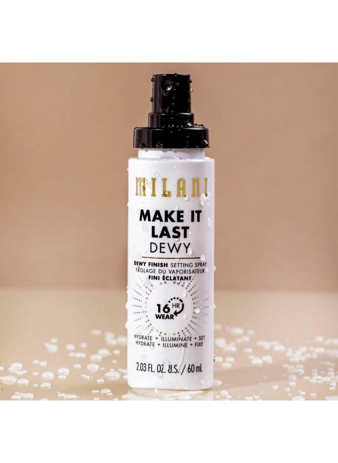 Make It Dewy Setting Spray 3 in 1- Hydrate + Illuminate + Set (2.03 Fl. Oz.) Makeup Finishing Spray - Makeup Primer & Hydrating Setting Spray