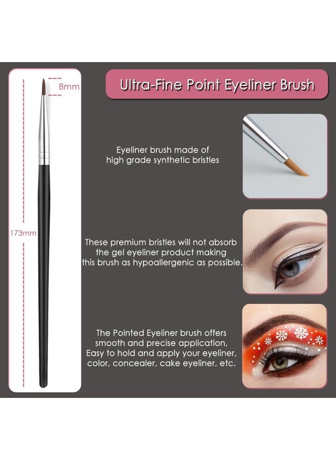 Eyebrow Brush & Eyelash Separator Eyeliner Brush and Brow Comb Lash Spoolie Brush, Steel Mascara Comb Grooming Brush, 5Pcs Eye Makeup Tools