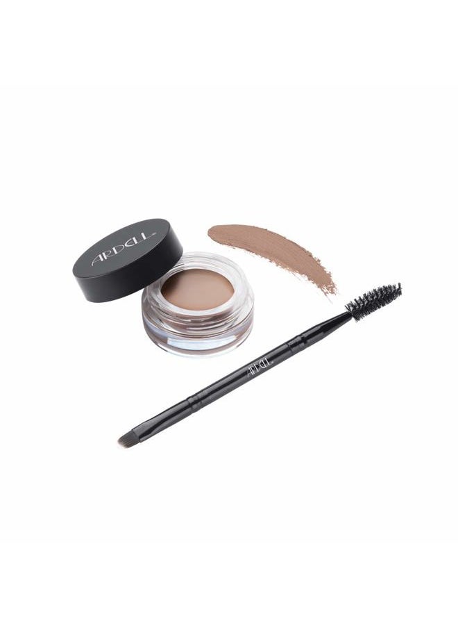 Brow Pomade with Brush, Medium Brown