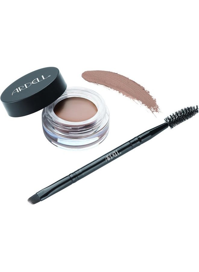 Brow Pomade with Brush, Medium Brown