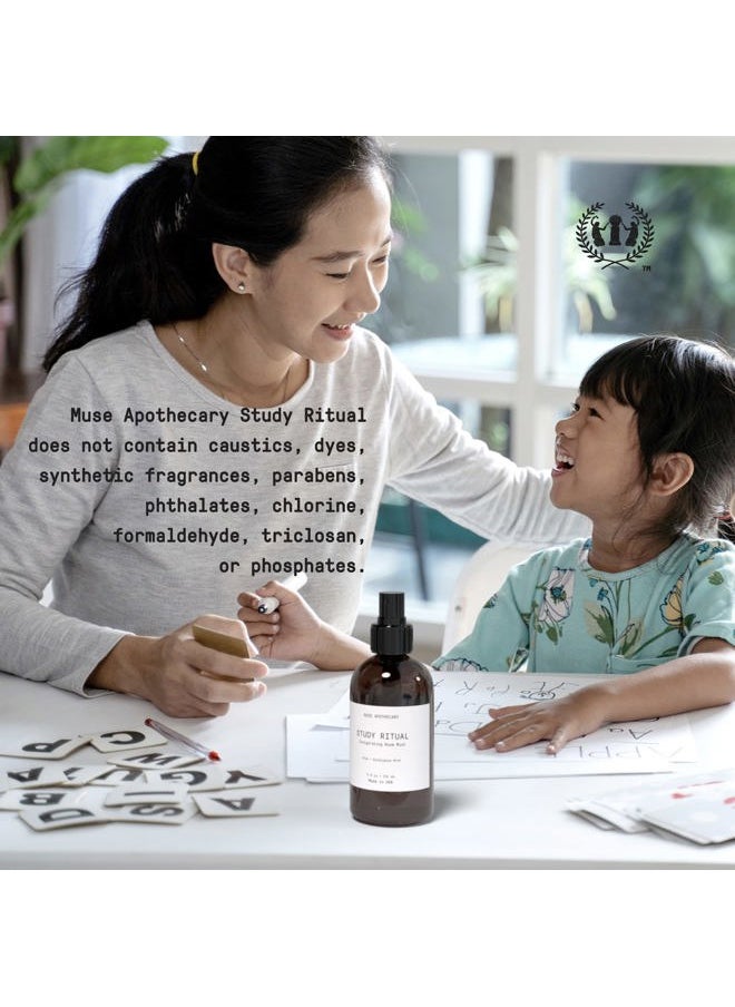 Study Ritual - Aromatic and Invigorating Room Mist, 8 oz, Infused with Natural Essential Oils - Aloe + Eucalyptus Mint, Pack of 2