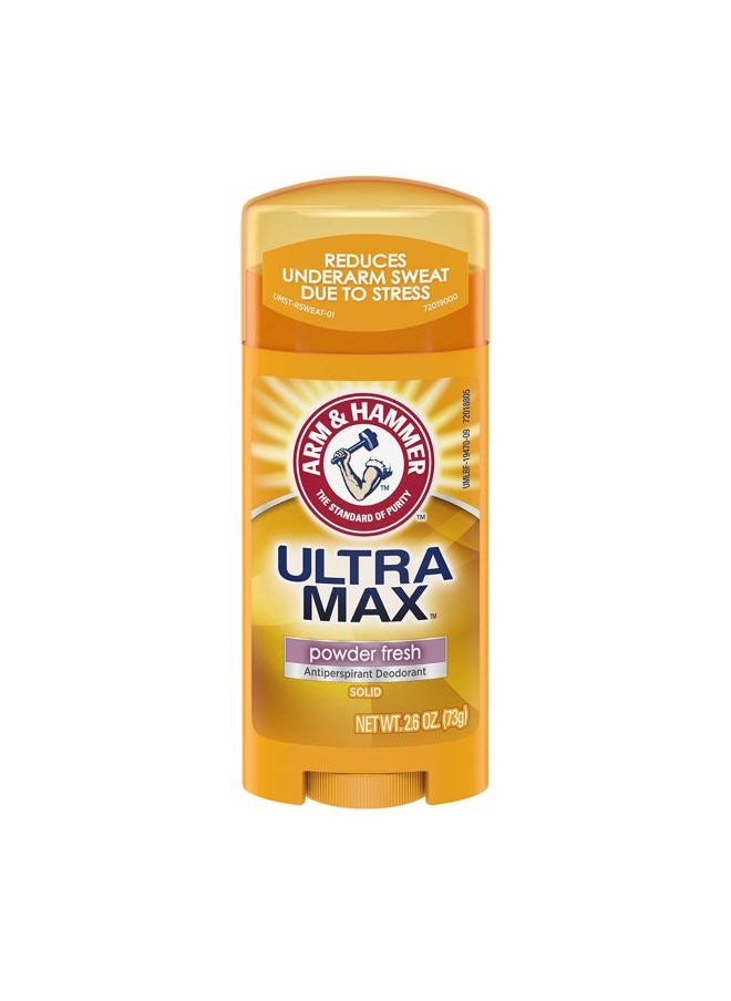ARM & HAMMER ULTRAMAX Anti-Perspirant Deodorant Solid Powder Fresh 2.60 oz (Pack of 11)