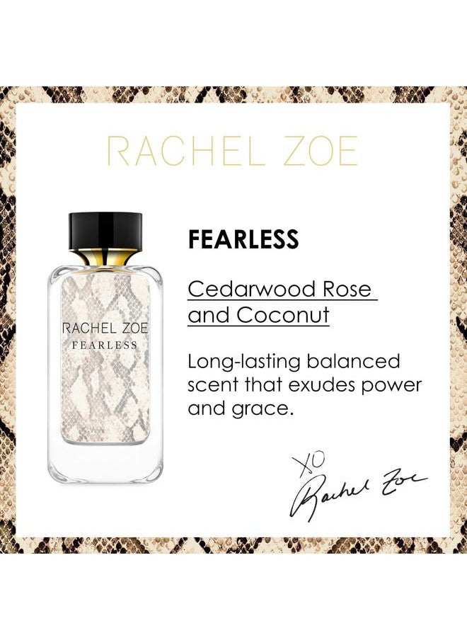 Rachel Zoe Fearless Eau De Parfum Spray - Gourmand Fragrance Body Spray for Women - Vanilla And Tuberose Musk - Designer Womens Perfume - 3.4 oz