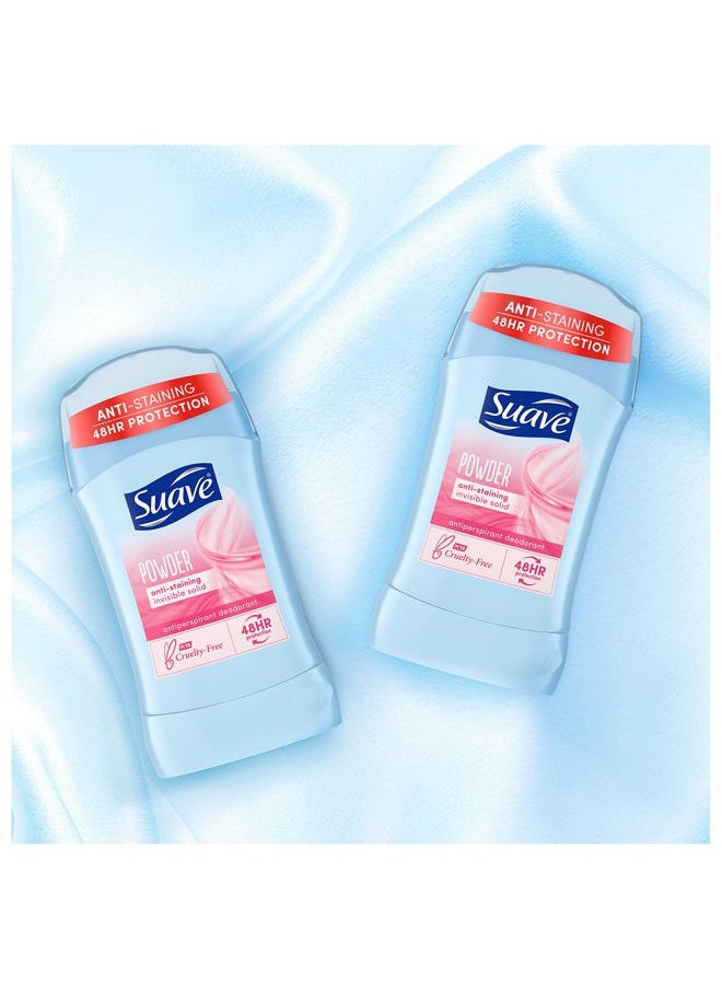 Deodorant Antiperspirant & Deodorant Stick 48-hour Odor and Wetness Protection Powder Deodorant for Women 1.2 oz