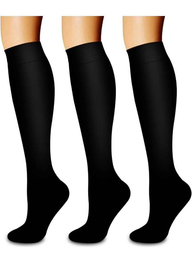 Laite Hebe 3 Pack Medical Compression Sock-Compression Sock for Women and Men-Best for Running,Nursing,Sports