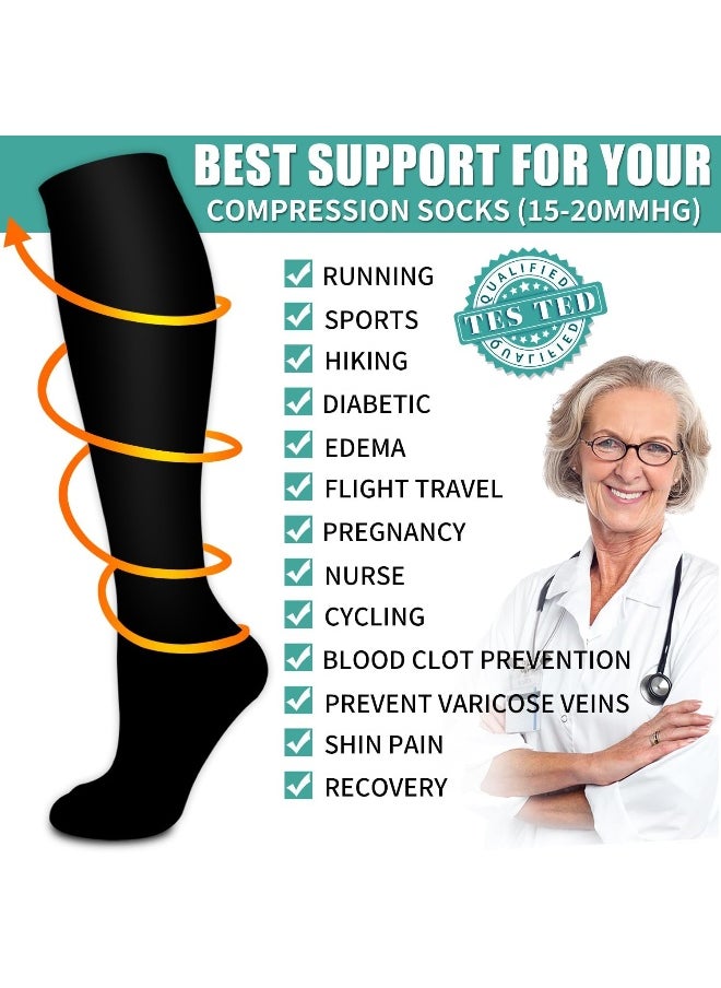 Laite Hebe 3 Pack Medical Compression Sock-Compression Sock for Women and Men-Best for Running,Nursing,Sports