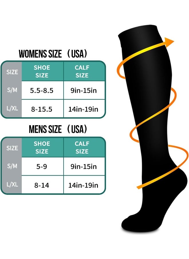 Laite Hebe 3 Pack Medical Compression Sock-Compression Sock for Women and Men-Best for Running,Nursing,Sports