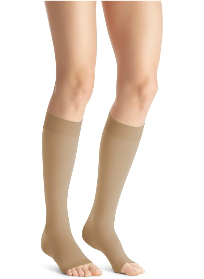 JOBST Opaque Open Toe Knee High 20-30 mmHg Compression Stockings