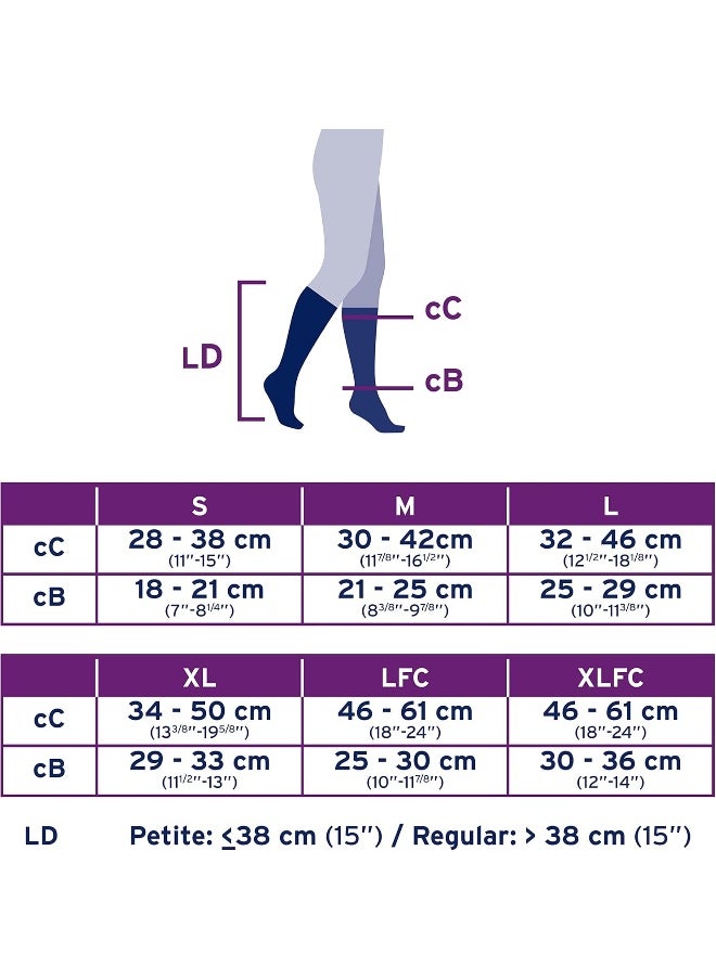 JOBST Opaque Open Toe Knee High 20-30 mmHg Compression Stockings