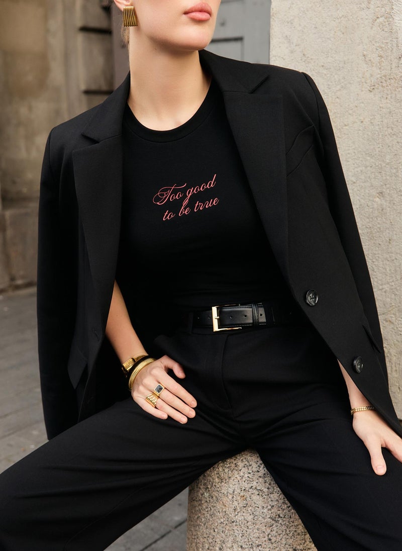 Straight jacket in suiting fabric