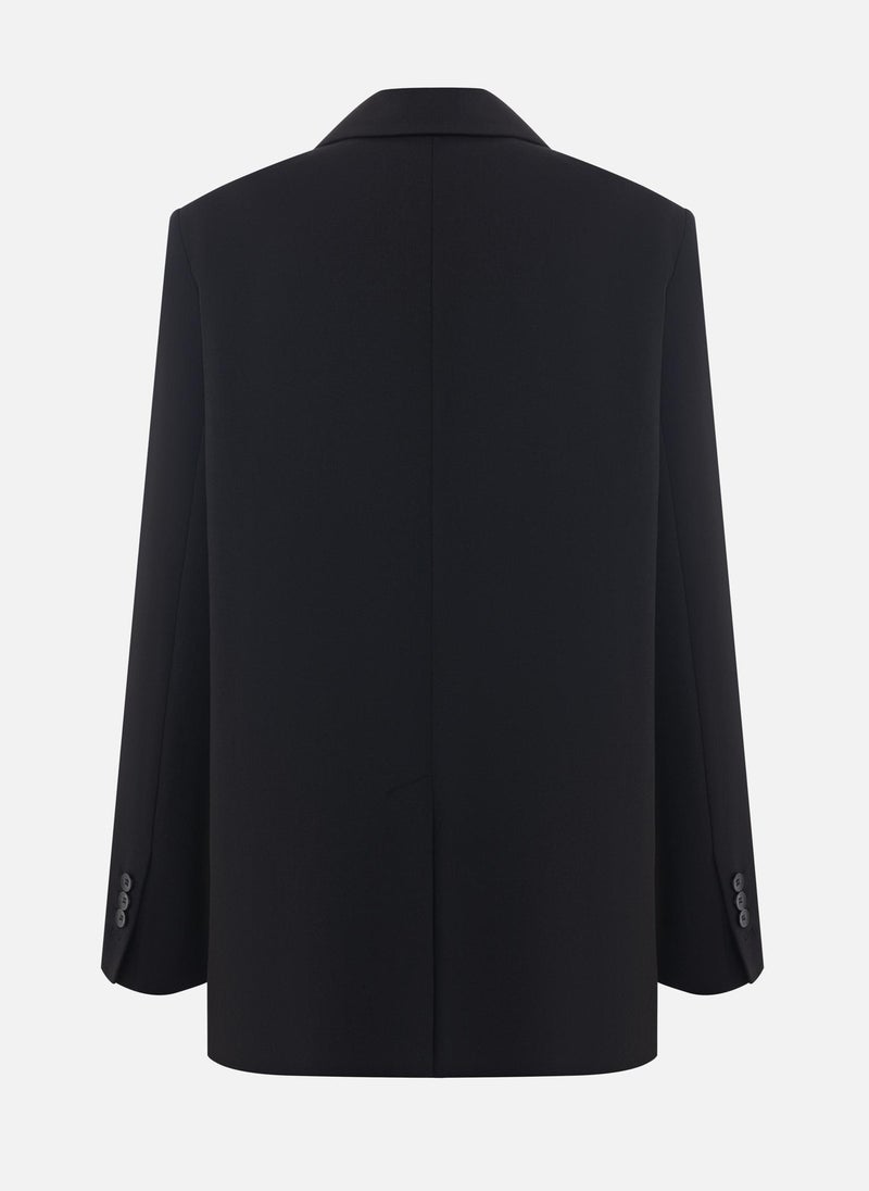 Straight jacket in suiting fabric