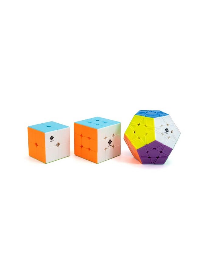 Cubelelo Drift 2X2, 3X3 & Megaminx Combo Stickerless - Multicolor