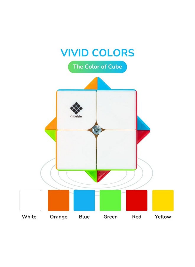 Cubelelo Drift 2x2 & 3x3 Premium Gift Box | 2-in-1 Puzzle Game Set | Double The Challenge, Twice The Fun | Ultimate Value Saver Combo | Beginner Startup kit | Toy for Children Kids & Adults
