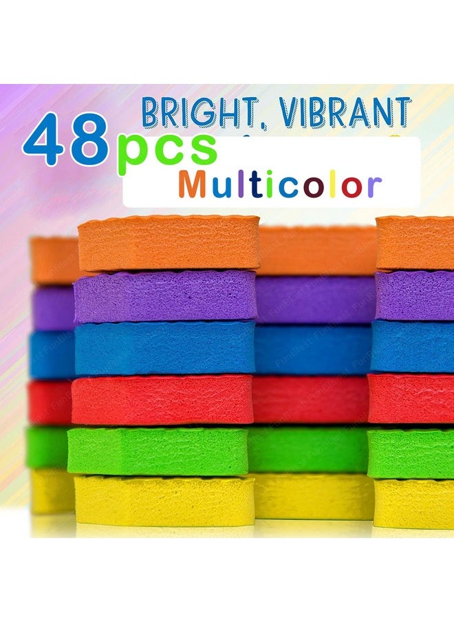 FunBlast 48 Pieces Hindi Varnmala Mini Puzzle Foam Mat for Kids, Interlocking Hindi Alphabet Puzzle for Kids - Multicolor