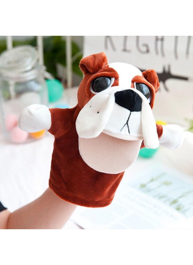 FunBlast Hand Puppets for Kids - Plush Animals Hand Puppet with Movable Open Mouth, Story Telling Puppet for Kids, Hand Puppet Toy, Soft Hand Puppets for Kids, Fun Play Learning Toys (Bull-Dog)