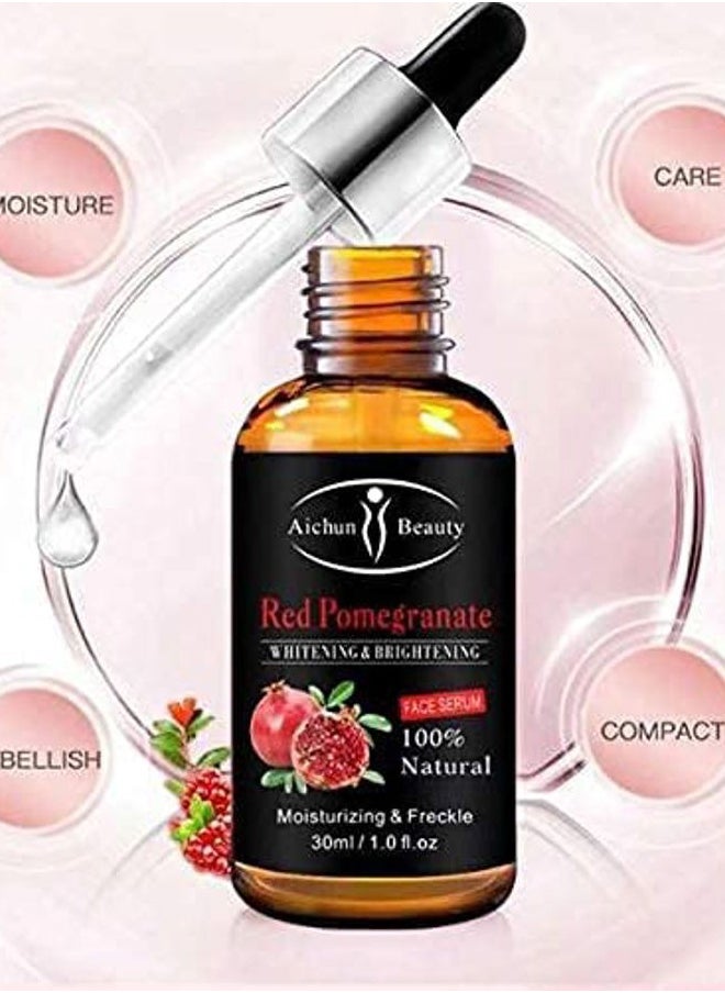 Serum 100% Natural Face Lifting Smoothing Oil Control Acne Perfecting Primer (RED POMEGRANATE)