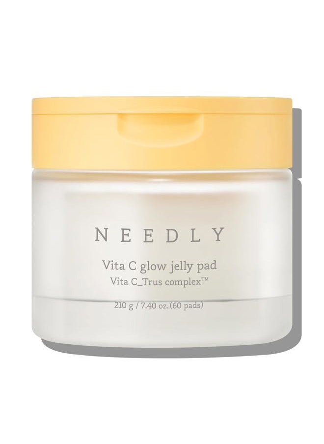 Vita C Glow Jelly Pad | Brightening Toner Pad for Exfoliation, Blemish Care, and Tone Improvement