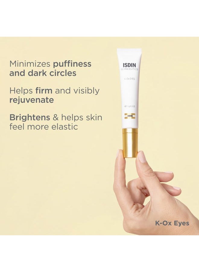 K-Ox Under-Eye Brightening Cream for Puffiness and Dark Circles with Anti-Aging Benefits, Vitamin K and Hyaluronic Acid, visible results in 28 days of usage