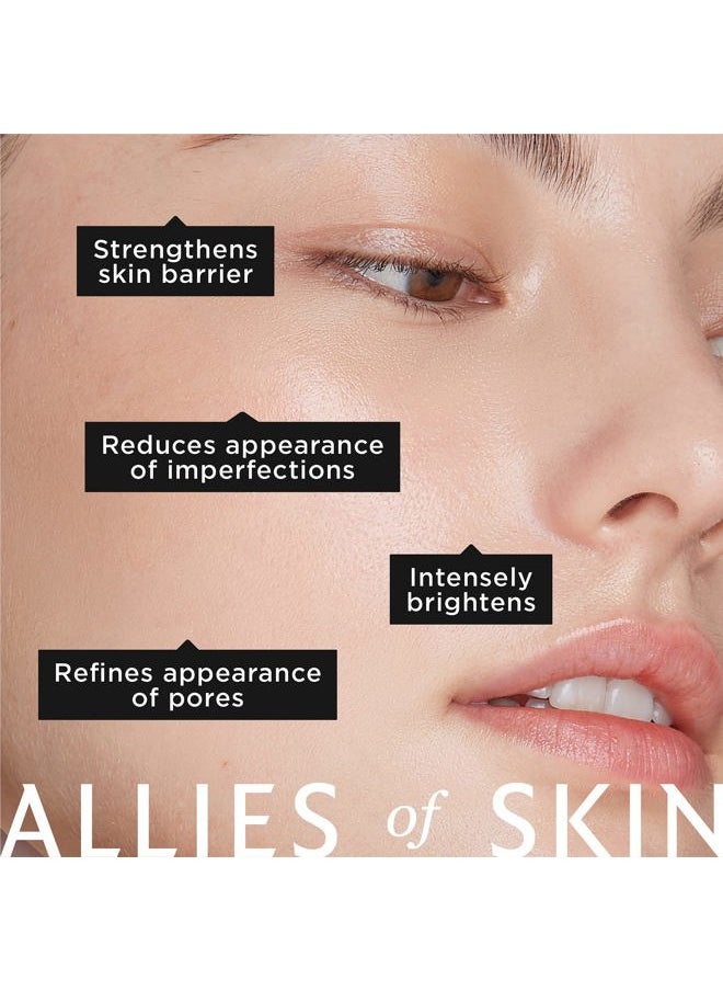 Prebiotics & Niacinamide Pore Refining Booster: 10% Niacinamide, Goji Berry, Lysophosphatidic Acid. Pore Reducing Serum. Firms & Brightens. Strengthens Skin Barrier 1.7 oz / 50 ml