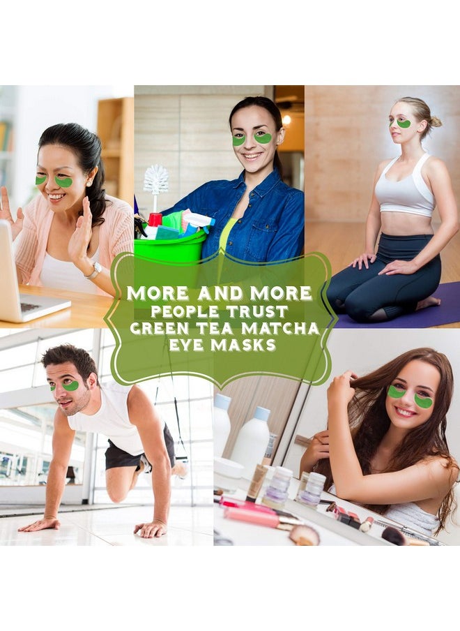Suprance Green Tea Matcha Eye Mask Under Eye Patches Treatment for Dark Circles, Eye Bags, Puffiness - Anti-Wrinkle With Hyaluronic Acid and Collagen - 30 Pairs/60 Pcs.