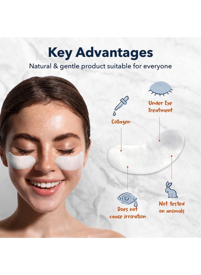Purederm Deluxe Collagen Eye Mask Collagen Pads For Women 4 Pack Of 30 Sheets/Natural Eye Patches With Anti-aging and Wrinkle Care Properties/Help Reduce Dark Circles and Puffiness