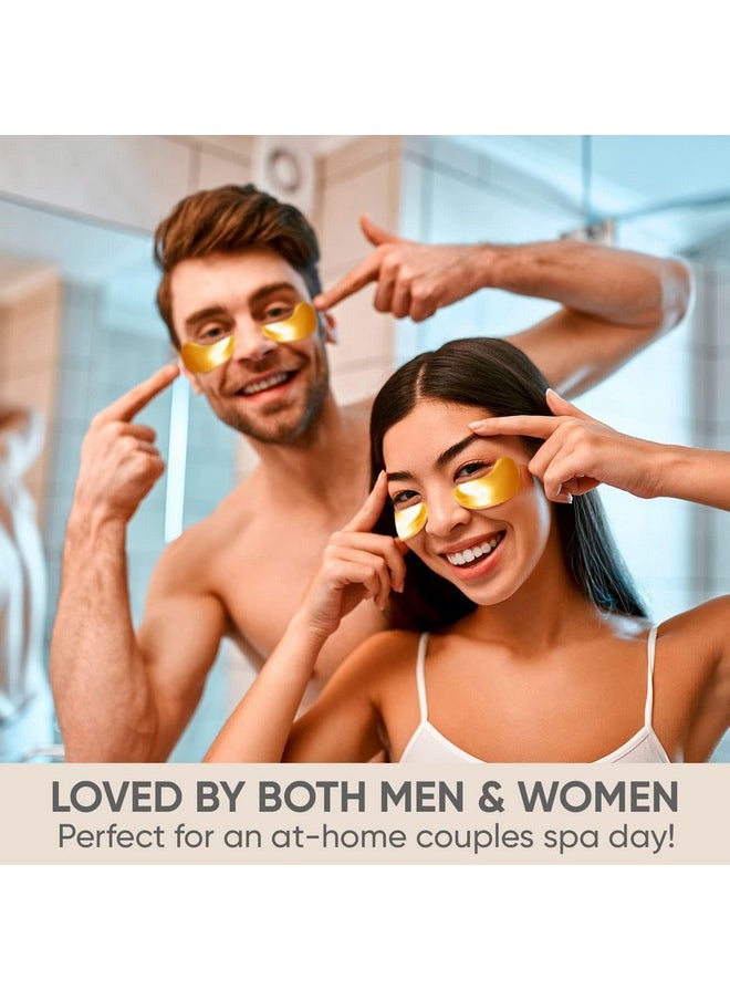 30 Pairs Lip Masks & Eye Mask, 24K Collagen Crystal Under Eye Patches for Puffy Eyes and Dark Circles, Reduce Lip Wrinkles, Remove Dead Skin & Anti Chapped, Effectively Nourishes the Lip & Eye Skin