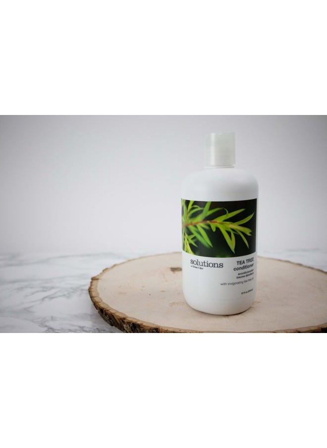 Solutions Tea Tree Conditioner 12 fl oz | Tea Tree and Peppermint Oils | Detangle and Condition | For All Hair Types