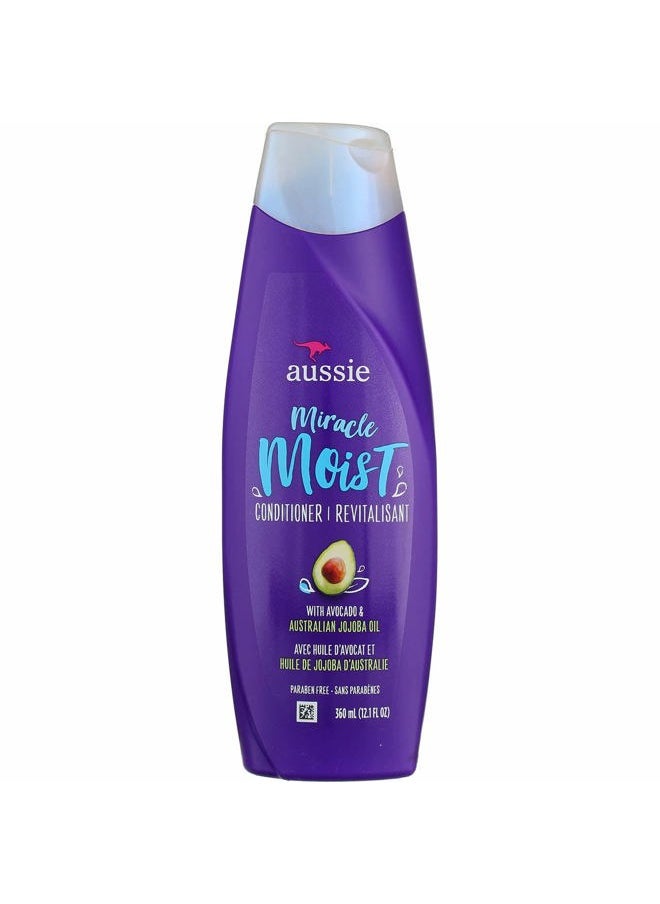Miracle Moist Conditioner 12.1 Ounce With Avocado & Jojoba Oil (360ml) (2 Pack)