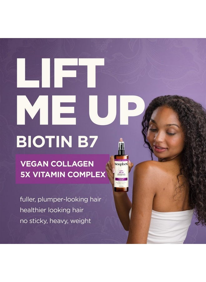 Soapbox Lift Me Up Volumizing Hair Treatment, Lightweight Volumizing Hair Spray with Biotin, Natural Volume Spray for Hair, Sulfate Free, Silicone Free, Color Safe, and Vegan Hair Products, 8 Ounces
