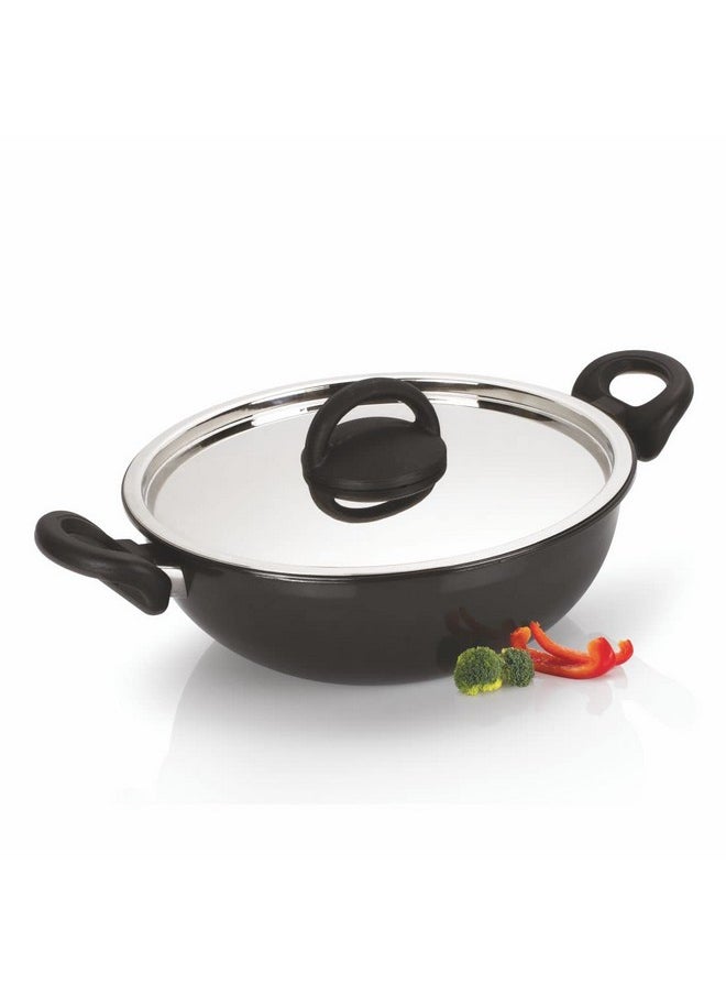 Alda Graphito Non-Stick Wok Pan 24 Cm With Lid 2.9Liter