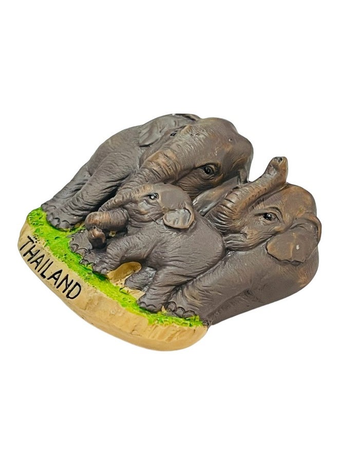 KRIWIN Pack of 3 Travel Theme 3D Singapore, Malaysia and Thailand Resin Fridge Magnets