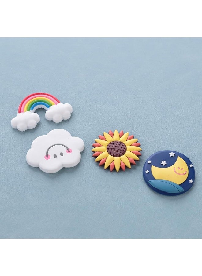 Kuber Industries Cute Sky Shape Fridge Magnets|Home Decor|Best Souvenir Gift|Pack Of 4|Multi|