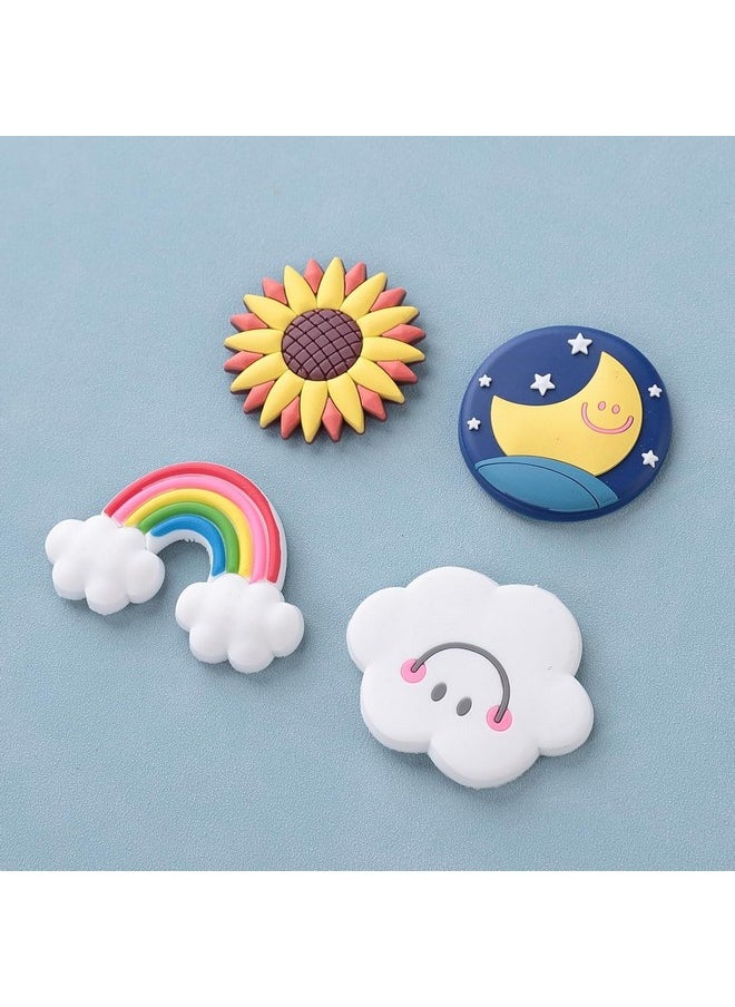 Kuber Industries Cute Sky Shape Fridge Magnets|Home Decor|Best Souvenir Gift|Pack Of 4|Multi|