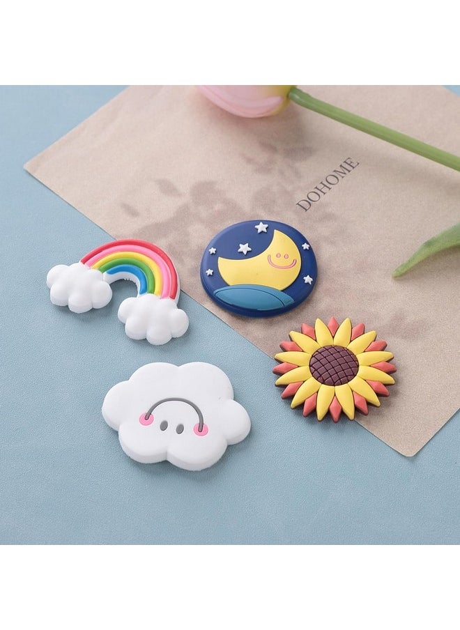 Kuber Industries Cute Sky Shape Fridge Magnets|Home Decor|Best Souvenir Gift|Pack Of 4|Multi|