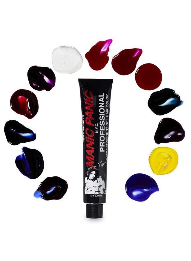 Professional Color Blue Velvet - Deep Violet Based Blue Semi Permanent Gel Hair Dye - Lasts Through 40+ Washes - No Developer Required (3oz)