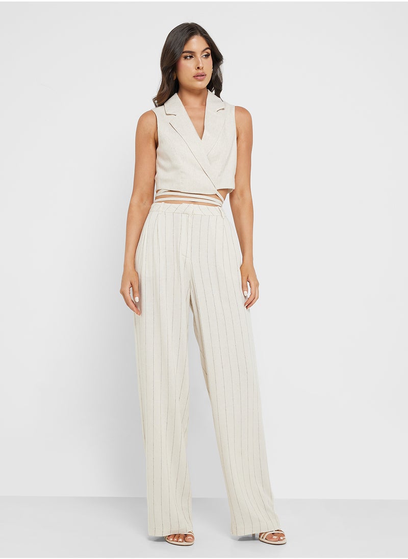 Vmmindy Mid Waist Linen Dad Pant