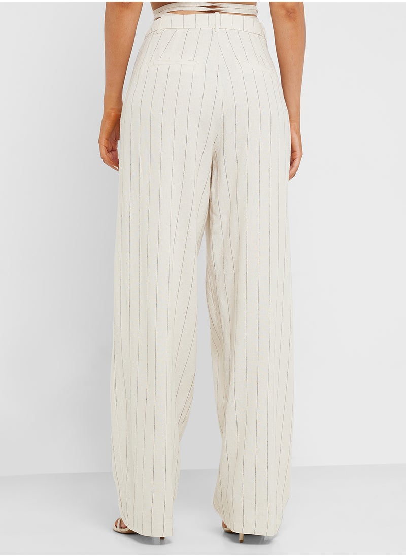 Vmmindy Mid Waist Linen Dad Pant