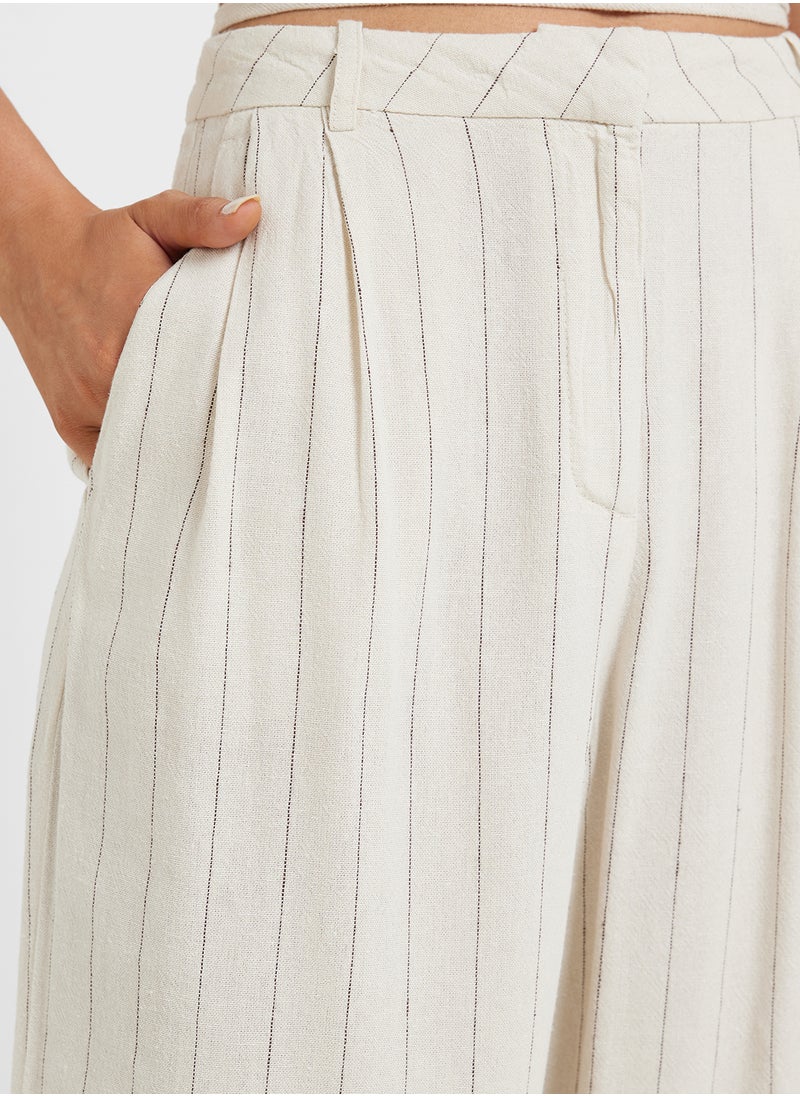 Vmmindy Mid Waist Linen Dad Pant