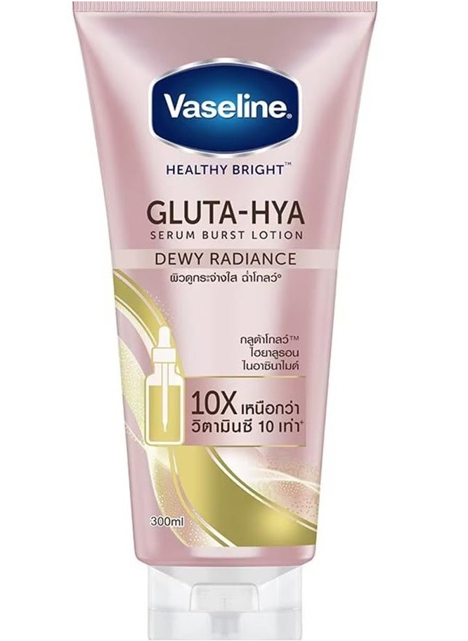 Vaseline GlutaHya Radiance Lotion - 300ml | Hydrating Formula with Niacinamide | For Dull & Tired-Looking Skin