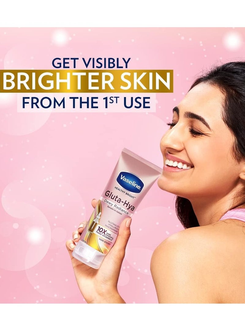 Vaseline GlutaHya Radiance Lotion - 300ml | Hydrating Formula with Niacinamide | For Dull & Tired-Looking Skin