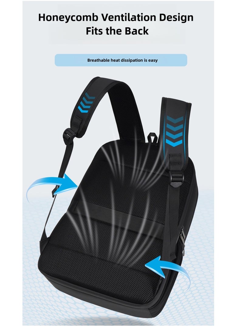 16 inch Waterproof Unisex Travel Backpack with USB Charging Port | Anti-Theft, Anti-Scratch Laptop Bag for Men, Women & Kids | Fits 16” Laptop Lightweight, Durable, Business & School Use Space Grey