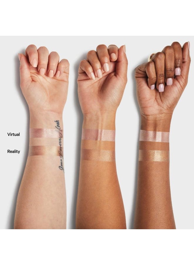 Bionic Glow Liquid Illuminator, Virtual (Luminous Peach) - 0.91 fl oz - Delivers Hydrating, Natural Glow for Face & Body - Blendable & Buildable - Weightless - Vegan, Cruelty Free