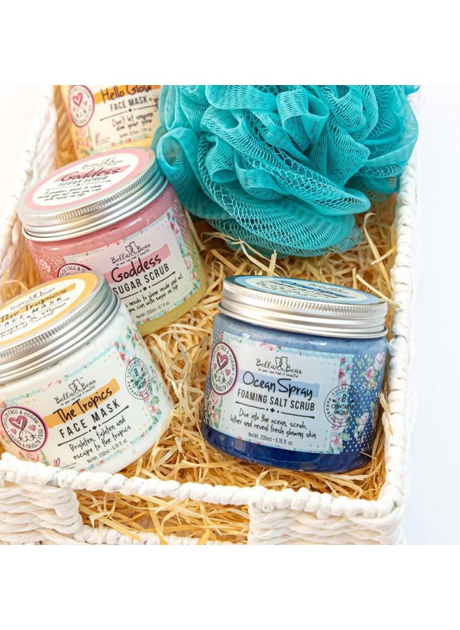 Bella & Bear Ocean Spray Scrub, No Sulphates, Parabens, No Harmful Chemicals, Cruelty-Free, Vegan-Friendly, Exfoliating, 6.7oz