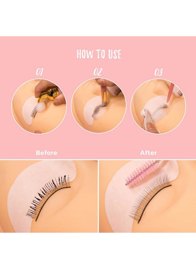 60ML Eyelash Extension Cleanser - Lash Shampoo for Lash Extensions, Lash Bath for Dry & Sensitive Skin, Removes All Make-Up Including Waterproof Make-Up (Lash Shampoo (60ML))