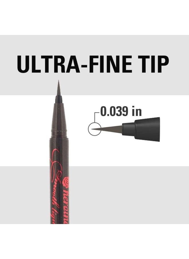 by KISSME Waterproof Smooth Liquid Eyeliner, Japanese Eye Makeup for Smudge-free, Super Keep Brown Black