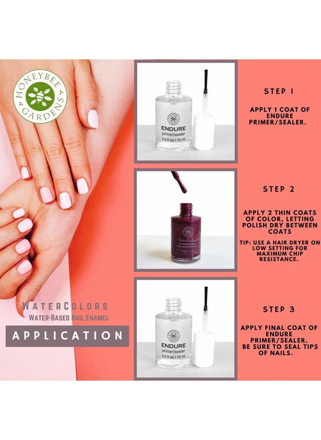 Water-Based Nail Enamel, Vintage Merlot, Matte Deep Berry Red Wine, Eco-Friendly, Odorless & Vibrant Polish, 0.5 fl oz