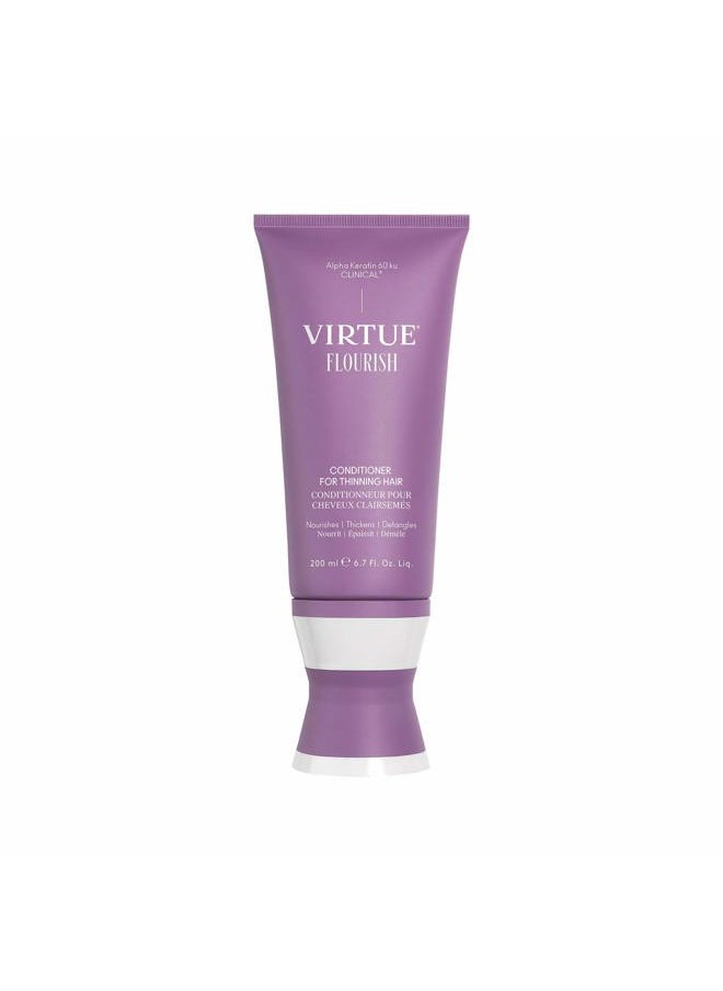 Virtue Flourish Conditioner for Thinning Hair | Nourishes, Thickens, Detangles Thinning Hair